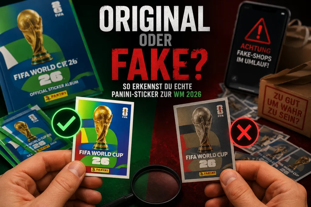 Fake-Sticker zur Fußball-WM 2026 Fake-Sticker zur Fußball-WM 2026