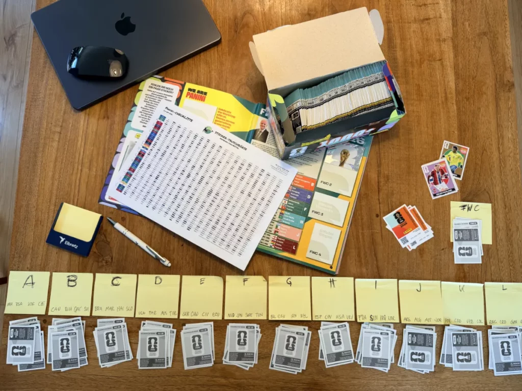 Panini-Stickerliste zur WM 2026